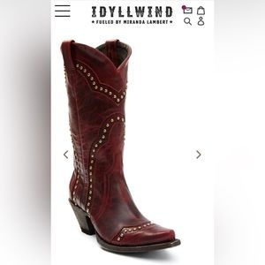 IDYLLWIND RED REBEL SNIP TOE SIZE 7.5.